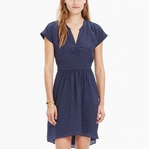 Madewell Silk Fable Dress in Leaf Shade, EUC sz 6