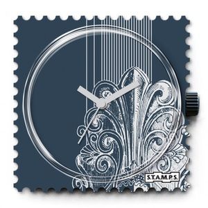 Grey  Fleur de Lis STAMPS face Watch