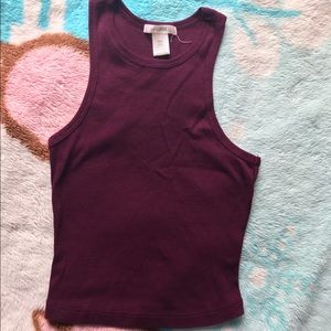 Deep purple racerback crop top