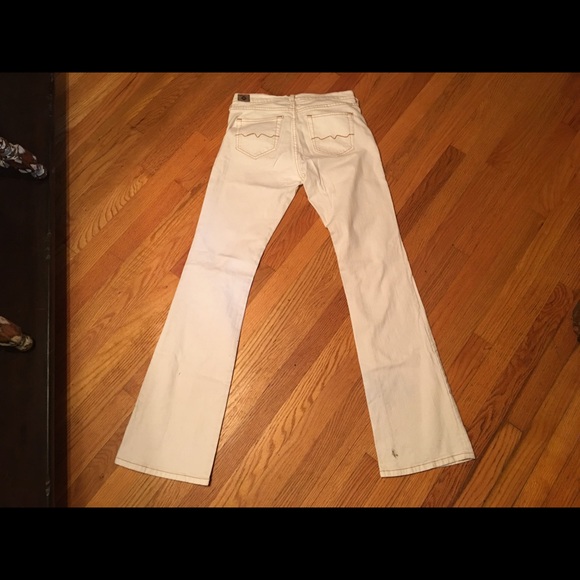 Red Engine white denim Jeans - Picture 2 of 4