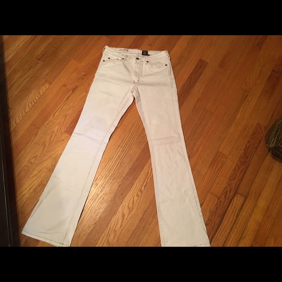 Red Engine white denim Jeans - Picture 4 of 4