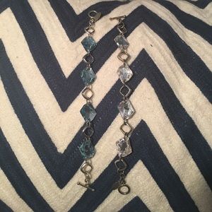 Custom made Swarovski Crystal, Silver Bracelets