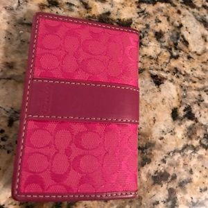 Pink coach wallet