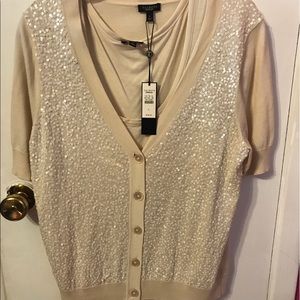 Talbots tank and cardigan