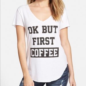 Ten-sixty Sherman "ok but first coffee" top!