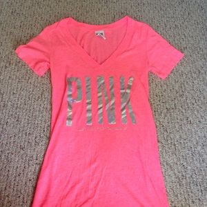 Neon PINK V Neck