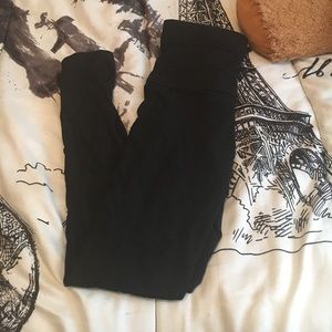 Black rewind highwaisted work out pants size S