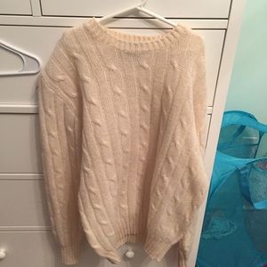 Cream chunky wool sweater