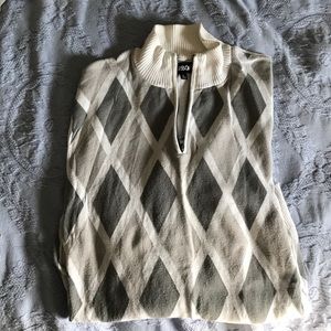 Long sleeve 3/4 zip men's sweater