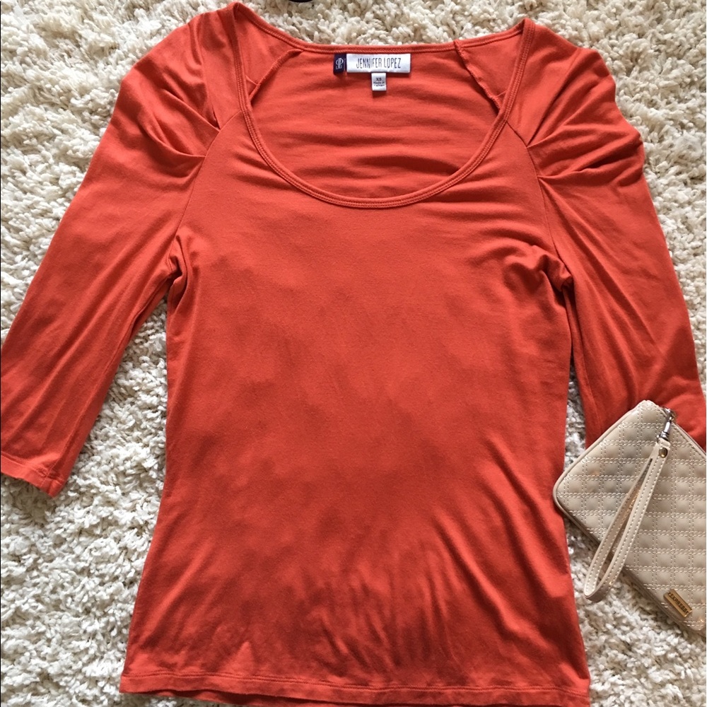 ⭐️Jennifer Lopez ⭐️ Top with Rouched Sleeves