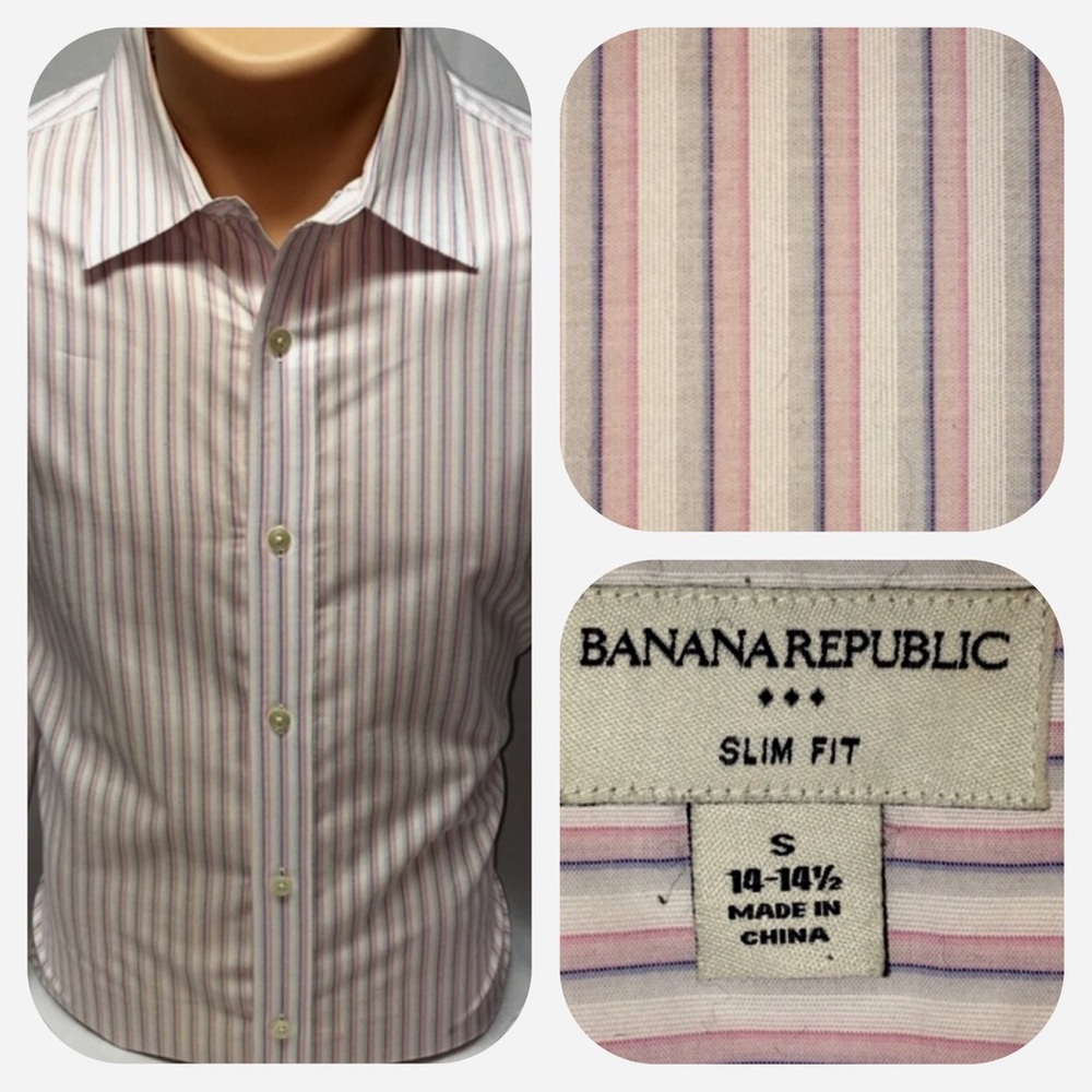 Banana Republic slim fit shirt (S: 14-14 1/2)