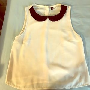 Sheer Button Back Blouse