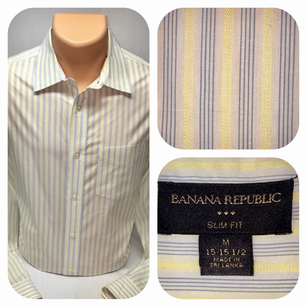 Banana Republic slim fit shirt (M: 15-15 1/2)