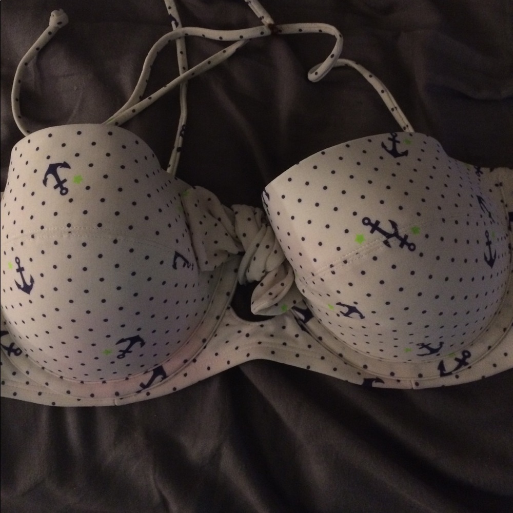 Anchor bathing suit top