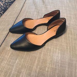 J. Jill black leather D'orsay ballet flat