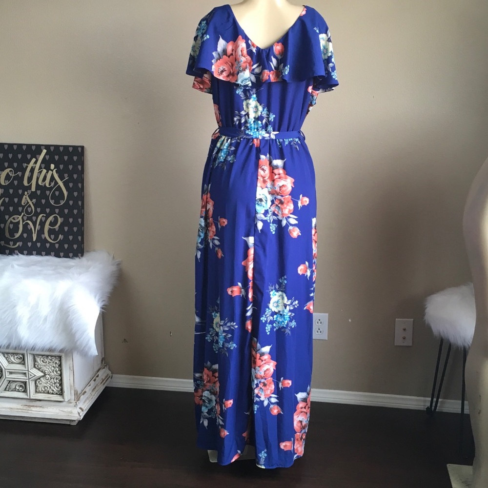 ‼️Last one‼️Plus size Floral maxi dress - Picture 5 of 5