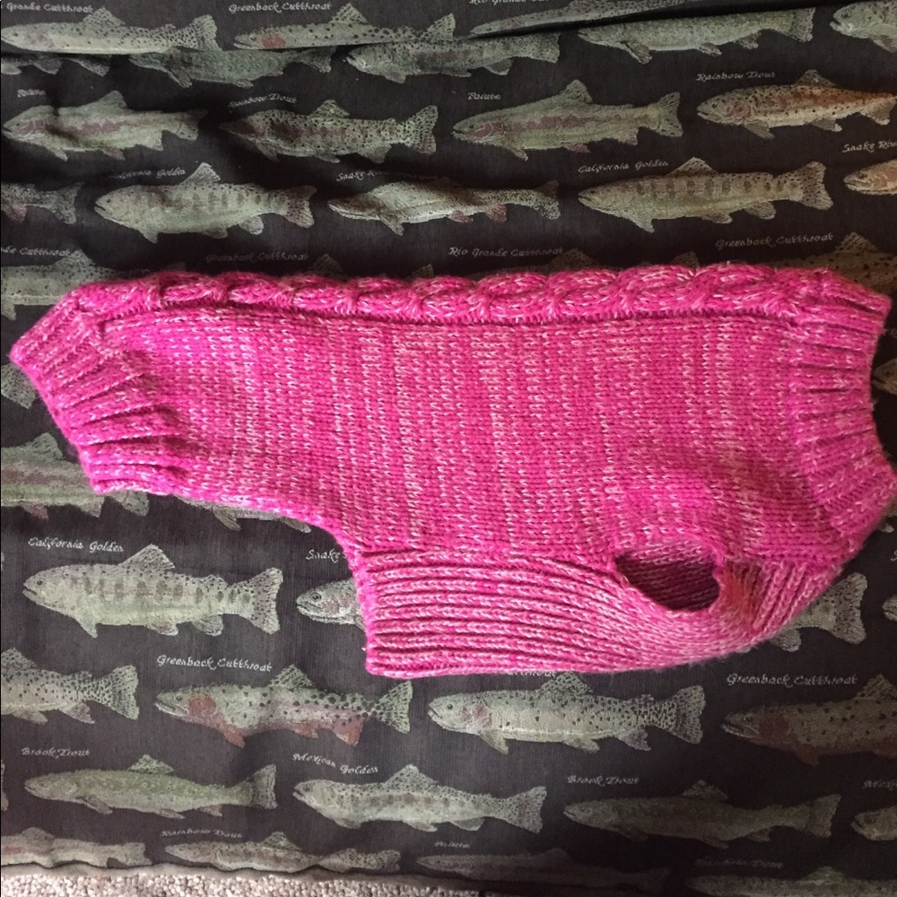 Chunky, COZY,  knit dog sweater