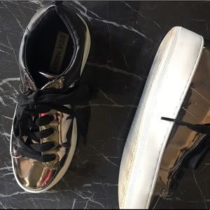 Steve Madden Metallic Platform Sneaker Sz 7.5