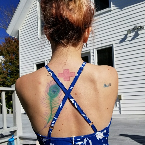 Crochet Cross Back Mini Dress - Picture 5 of 7