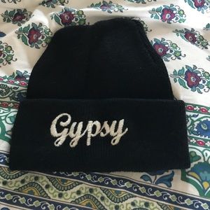 Brandy Melville Black Gypsy Beanie