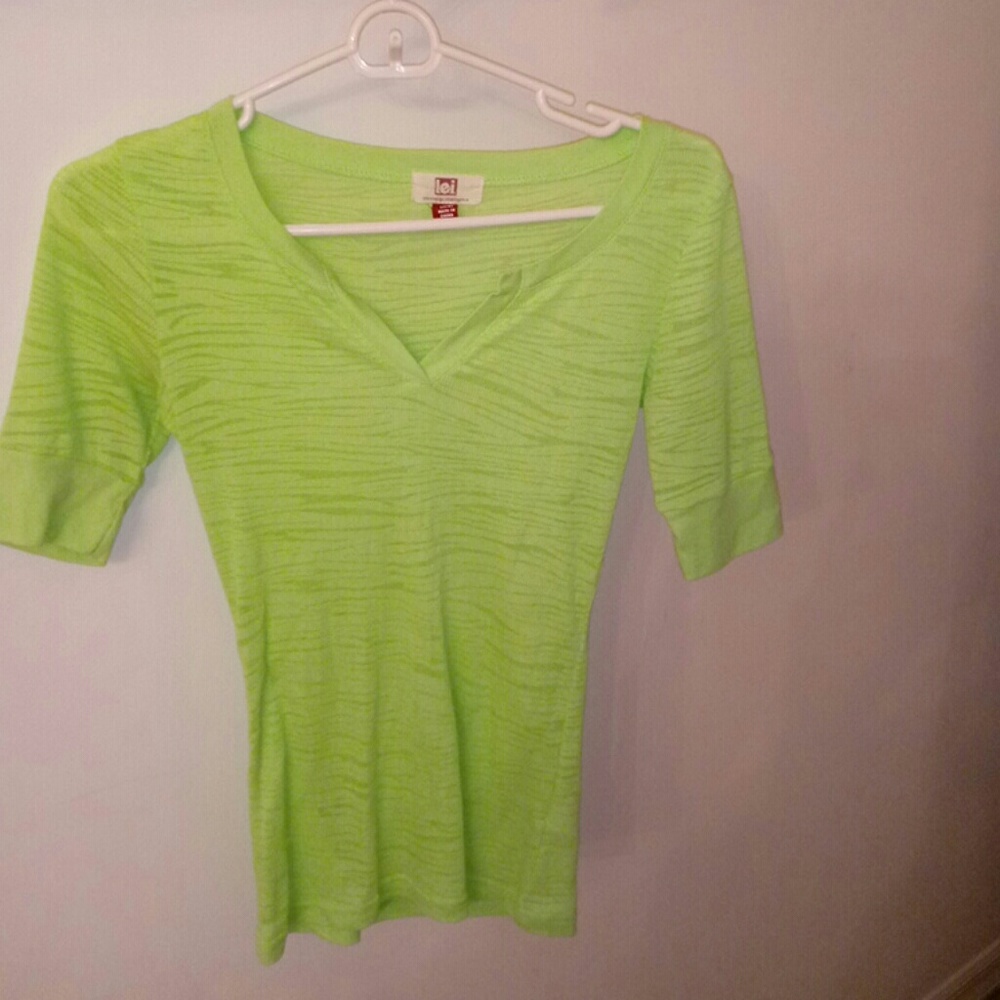 Lime green shirt