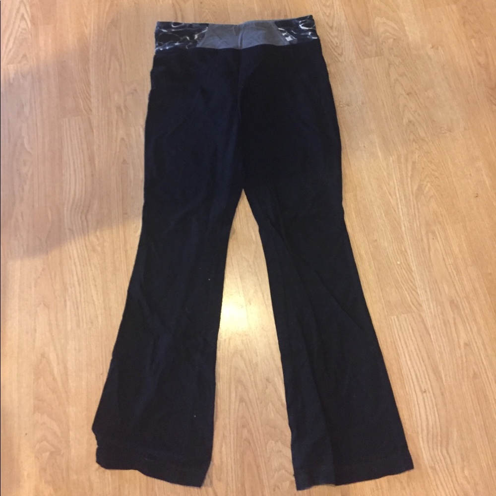 Black wide leg leggings