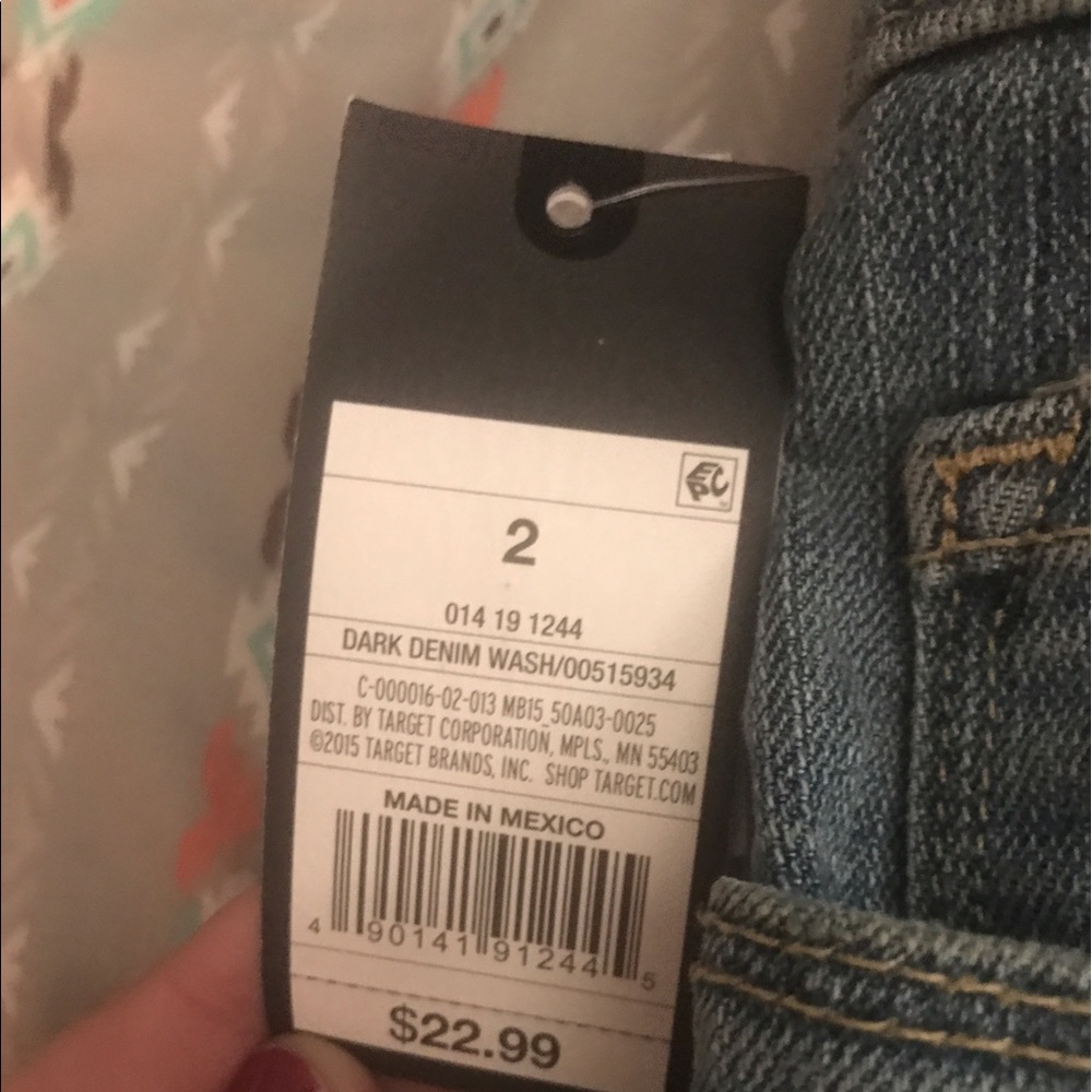 Missimo High Rise Denim Shorts - Picture 2 of 4
