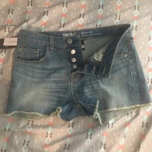 Missimo High Rise Denim Shorts