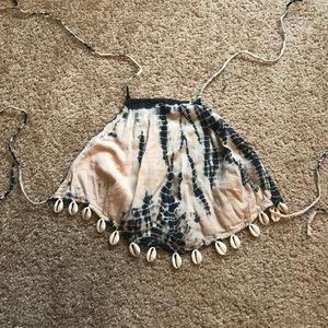 Halter top Shirt with shells