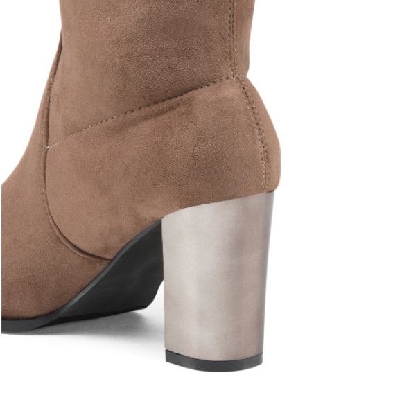 Catherine Malandrino Taupe Suede Boots - Picture 3 of 8