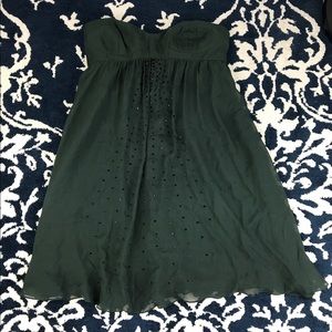 Haute Hippie olive green studded convertible dress