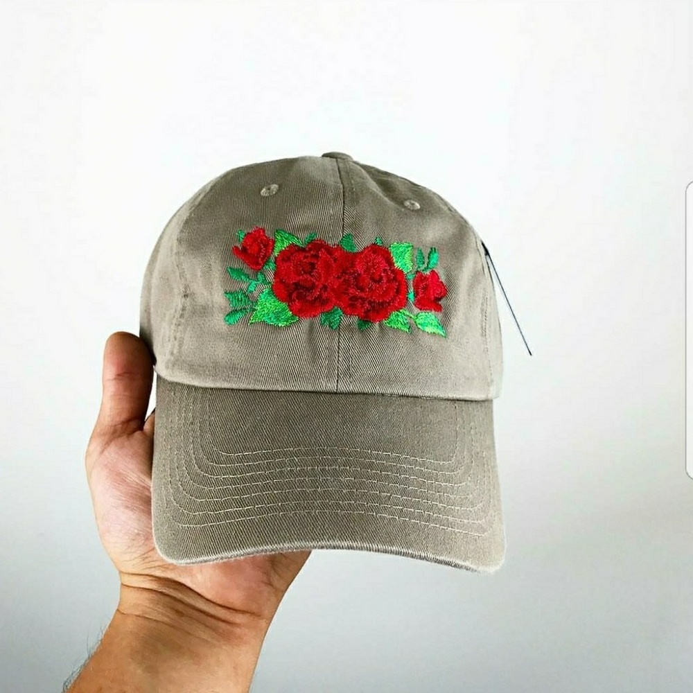 Red Roses dad hat strapback cap