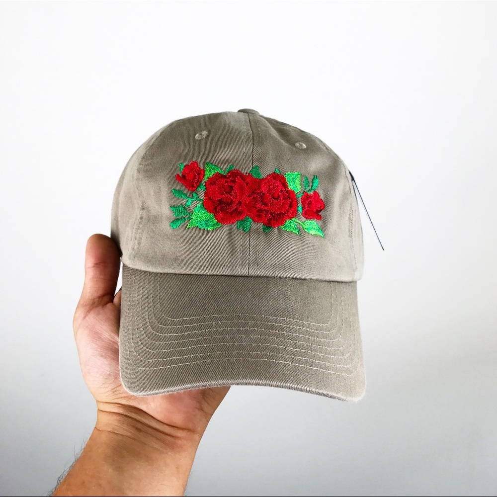 Red Roses dad hat strapback cap
