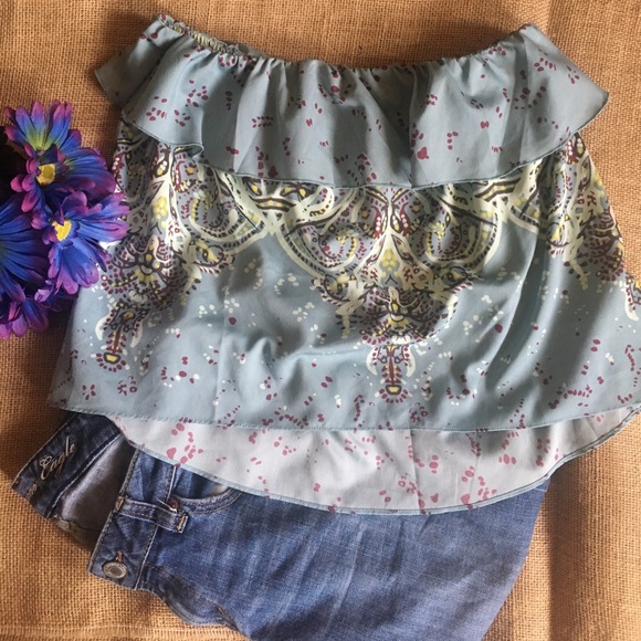 Free People Flounce Tube Top - Picture 2 of 5