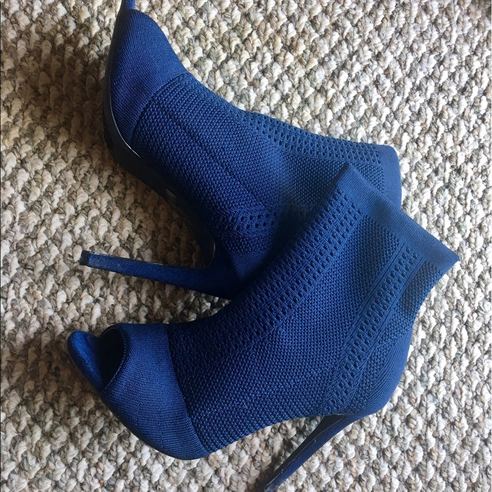 💙Dark Blue stock Heels/ankle boots💘