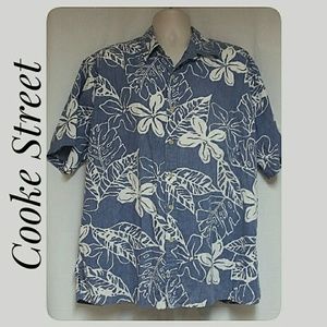 Cooke Street Shirts - Mens Cooke Street Reverse Print Hawaiian Shirt 2XL Cooke Street Shirts - Mens Cooke Street Reverse Print Hawaiian Shirt 2XL