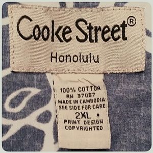 Cooke Street Shirts - Mens Cooke Street Reverse Print Hawaiian Shirt 2XL Cooke Street Shirts - Mens Cooke Street Reverse Print Hawaiian Shirt 2XL