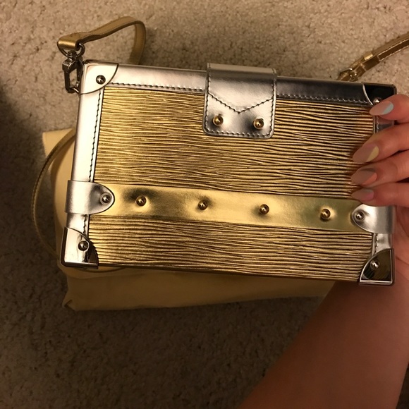 LOUIS VUITTON petite malle gold&silver - Picture 8 of 8