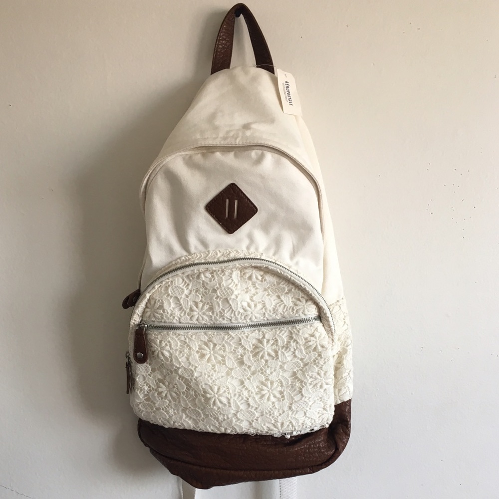 NEW || floral laced backpack