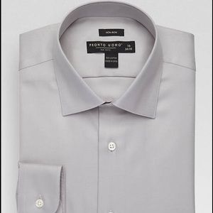 Men's warehouse Grey dress shirt! Pronto Uomo