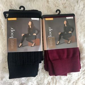 NWT •Bundle West Loop •set of fleece leggings.