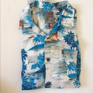 Pineapple Connection Hawaiian Collared Mens Shirt