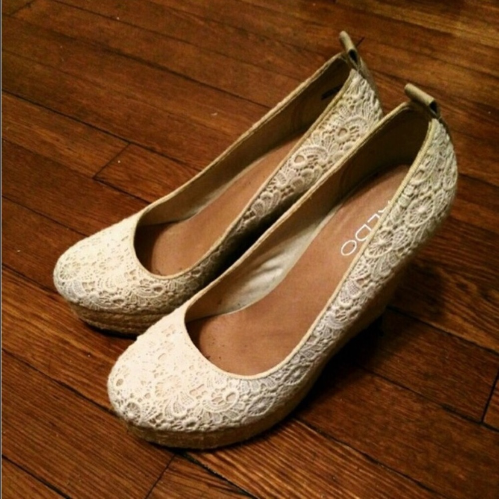 Aldo Lace Wedges