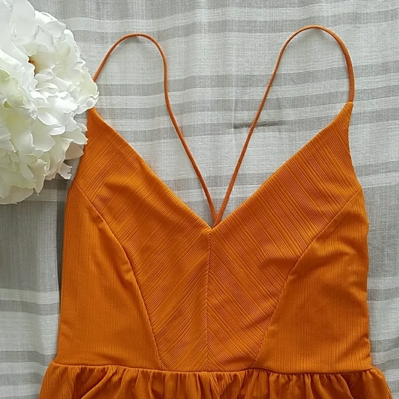 Zara Pants - Marigold Ribbed Romper