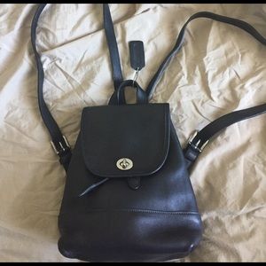Coach Small Leather Backpack