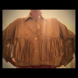 Lone Ranger suede fringe women's medium jacket