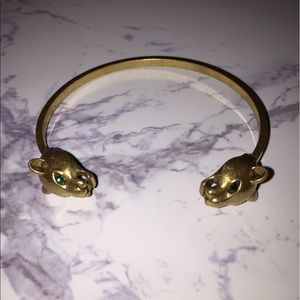 J.crew Leopard cuff bracelet