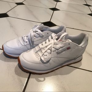 Classic white reebok sneakers