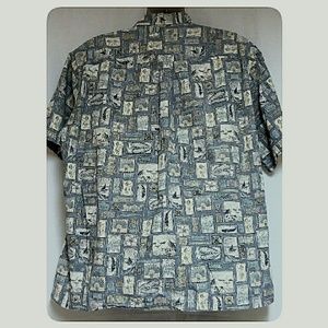 Cooke Street Shirts - *HP*Mens Cooke Street Hawaiian Shirt Reverse Print Cooke Street Shirts - *HP*Mens Cooke Street Hawaiian Shirt Reverse Print