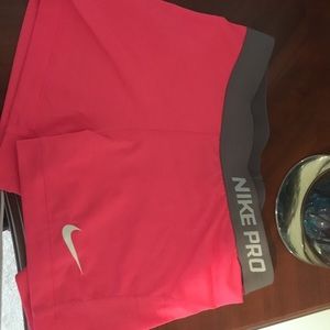 Nike pro spandex shorts- M
